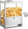 VEVOR Commercial Nacho Chip Warmer, 85QT Chip Warmer Machine with Heating Base and Warming Light, Nacho Machine with Deflection Board, Stainless Steel, for Nacho Chips, Popcorn, Potato Chips, Peanut