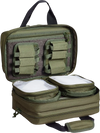 VEVOR Range Bag for 2 Pistols, Tactical Gun Bag with 2 Built-in Removable Pistol Bags & 6 Detachable Magazines, Gun Range Bag for Outdoor Hunting Shooting, Lockable Carrying Handgun Bag Case, Green