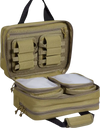 VEVOR Range Bag for 2 Pistols, Tactical Gun Bag with 2 Built-in Removable Pistol Bags & 6 Detachable Magazines, Gun Range Bag for Outdoor Hunting Shooting, Lockable Carrying Handgun Bag Case, Brown
