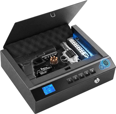 Vevor Handgun Safe Biometric Fingerprint Pistol Safe with Bluetooth New