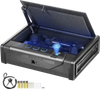 VEVOR Gun Safe for Pistols, Biometric Gun Safe with Three Quick Access Ways of Fingerprints, Passwords and Keys, Handgun Safe for 2 Pistols for Home, Bedside, Nightstand, Car