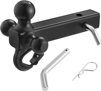 Vevor Trailer Hitch Tri-Ball Mount with Hook 1-7/8