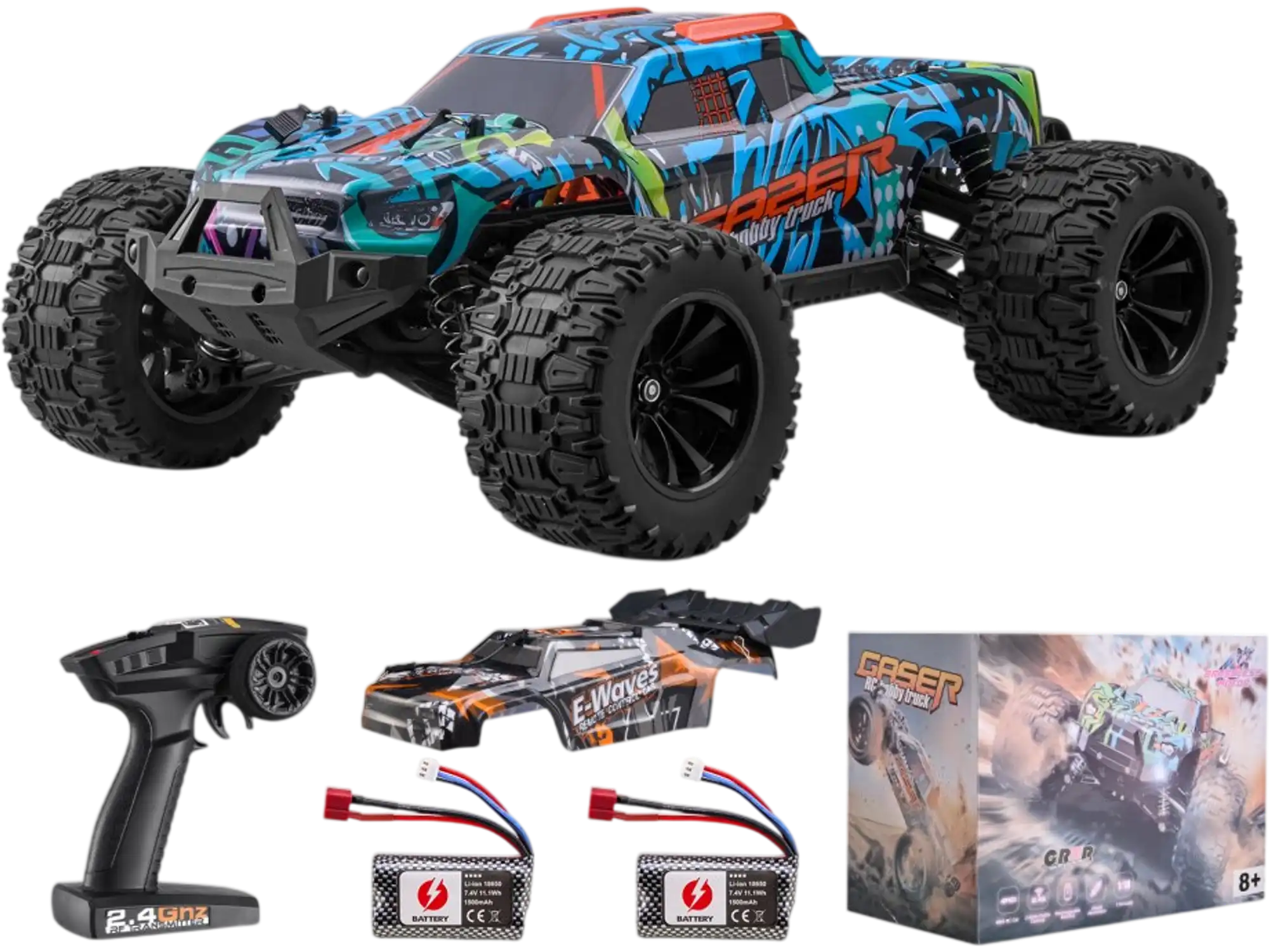 Vevor RC Car 1:14 Scale All-Terrain 4WD Off-Road Truck New