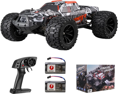 VEVOR Remote Control Car, 1:14 Scale RC Car for Kids, All Terrain 4WD Off-Road Monster Truck with 45° Wheelie & 2 Batteries, 38 km/h High Speed Hobby Racing Car - Ideal Gift for 8+ Years Kids