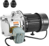 VEVOR 1HP SUS304 Stainless Steel Shallow Well Jet Pump, 115 Volt, 18.5 GPM 147.6 FT Maximum Head Irrigation Water Pump, for Agricultural Garden Irrigation System High-Rise Water Supply Shower Booster