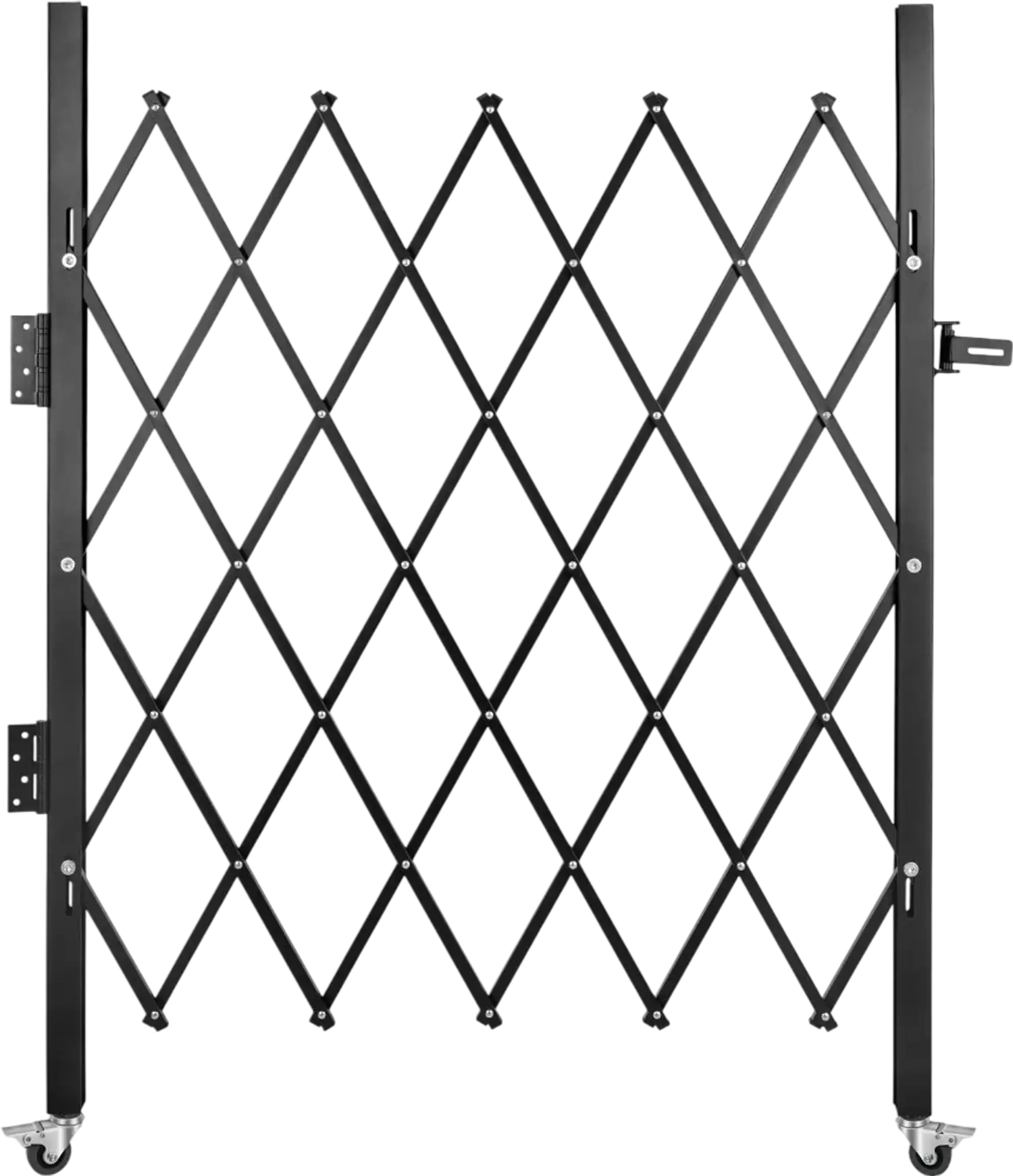 Vevor Folding Security Gate Single Folding Steel Accordion Door 5' x 5-1/2' New