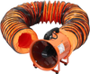 VEVOR Portable Ventilator, 10 inch Heavy Duty Cylinder Fan with 33ft Duct Hose, 350W Strong Shop Exhaust Blower 1948CFM, Industrial Utility Blower for Sucking Dust, Smoke, Smoke Home/Workplace