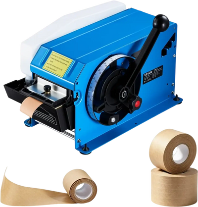 Vevor Water-Activated Tape Dispenser Kraft Gummed Tape Cutter New