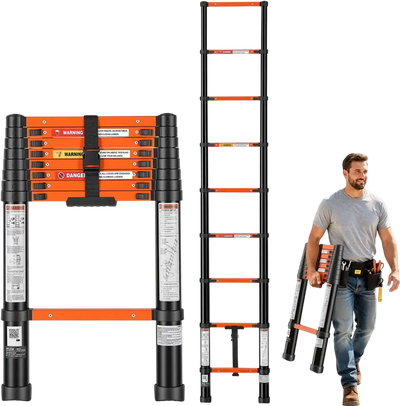 Vevor Telescoping Ladder 8.5' Extension Ladder Heavy-Duty 330 lbs Capacity New