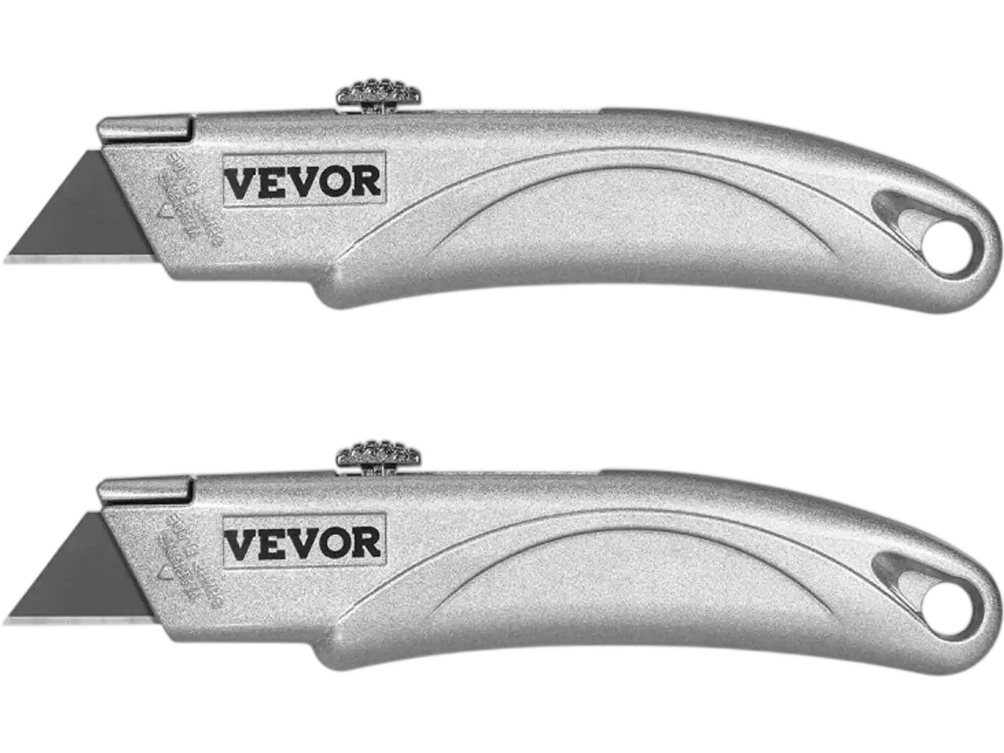 Vevor Utility Knife 2-Pack Retractable Box Cutter with SK5 Blades New