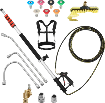 Vevor Pressure Washer Telescoping Wand 25' 4000 PSI Extension Pole Kit New