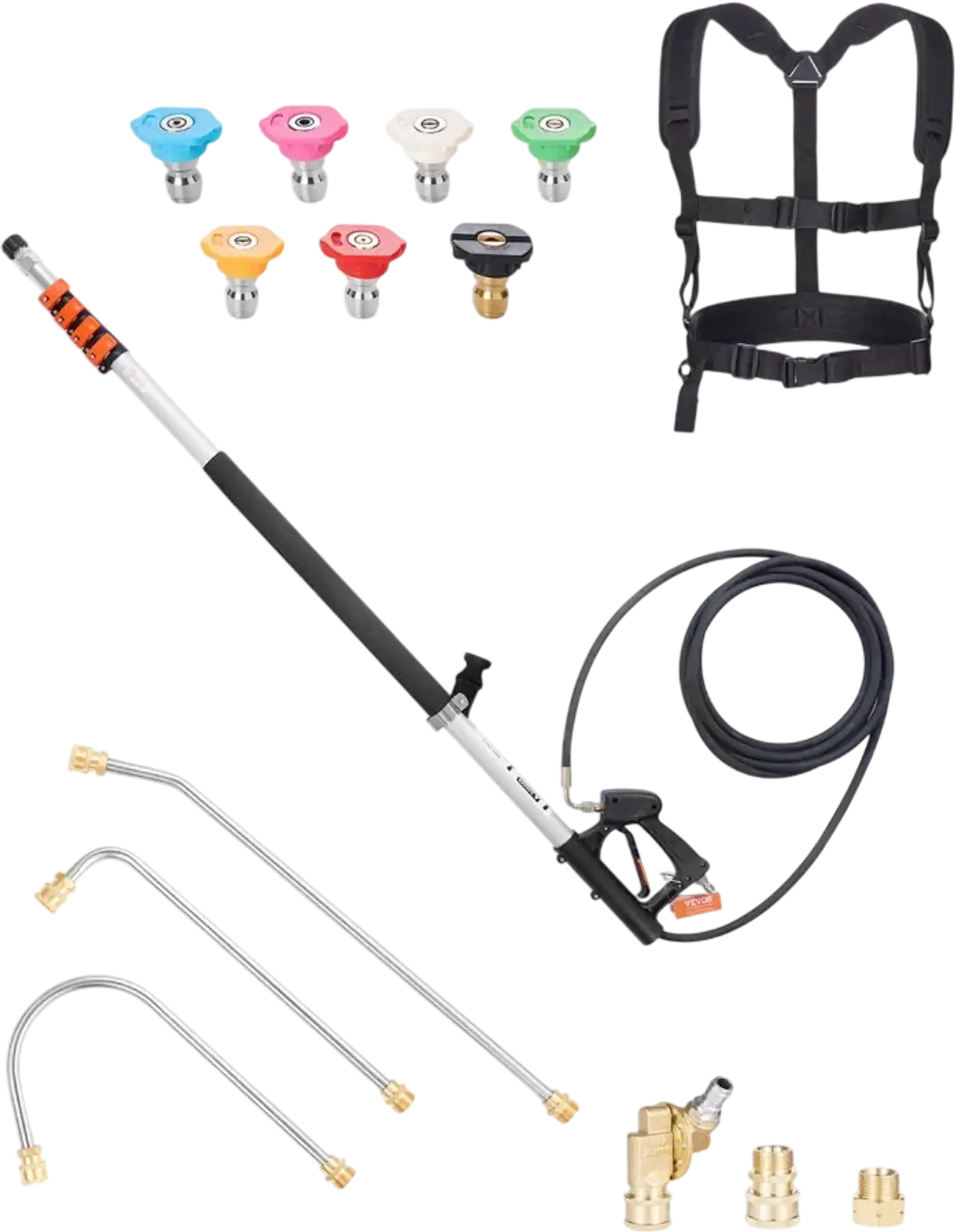 Vevor Pressure Washer Wand 24' 4000 PSI Telescoping Spray Wand New