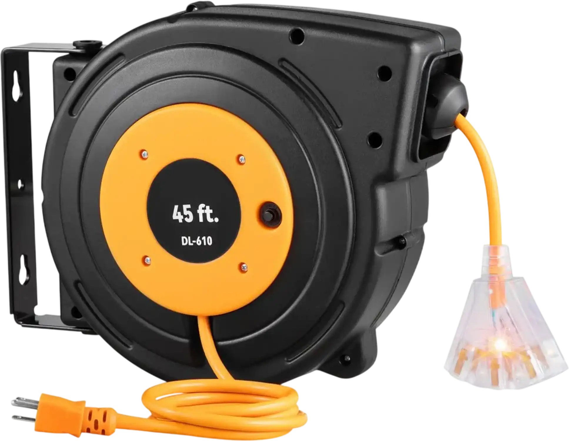 Vevor Extension Cord Reel 45' 12AWG/3C SJTOW Retractable Power Cord New