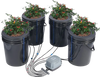 VEVOR DWC Hydroponics Grow System, Hydroponic Growing System with Top Drip Kit, Deep Water Culture 5-Gallon 4 Buckets, with Air Pump, Air Stones and Water Level Device for Leafy Vegetables