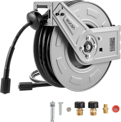 Vevor Pressure Washer Hose Reel 65' x 1/4