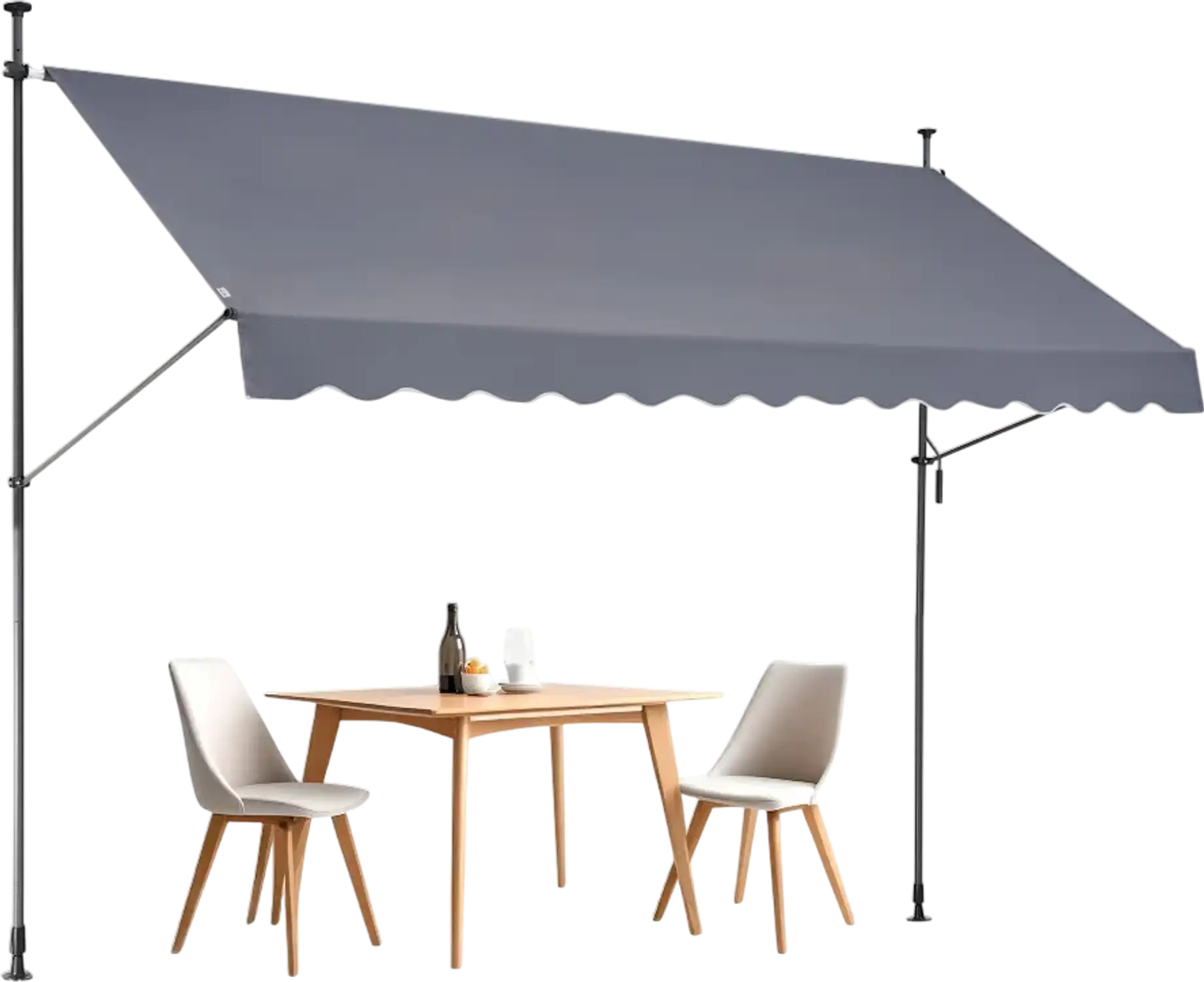 Vevor Patio Awning Retractable Manual Crank 138 x 47