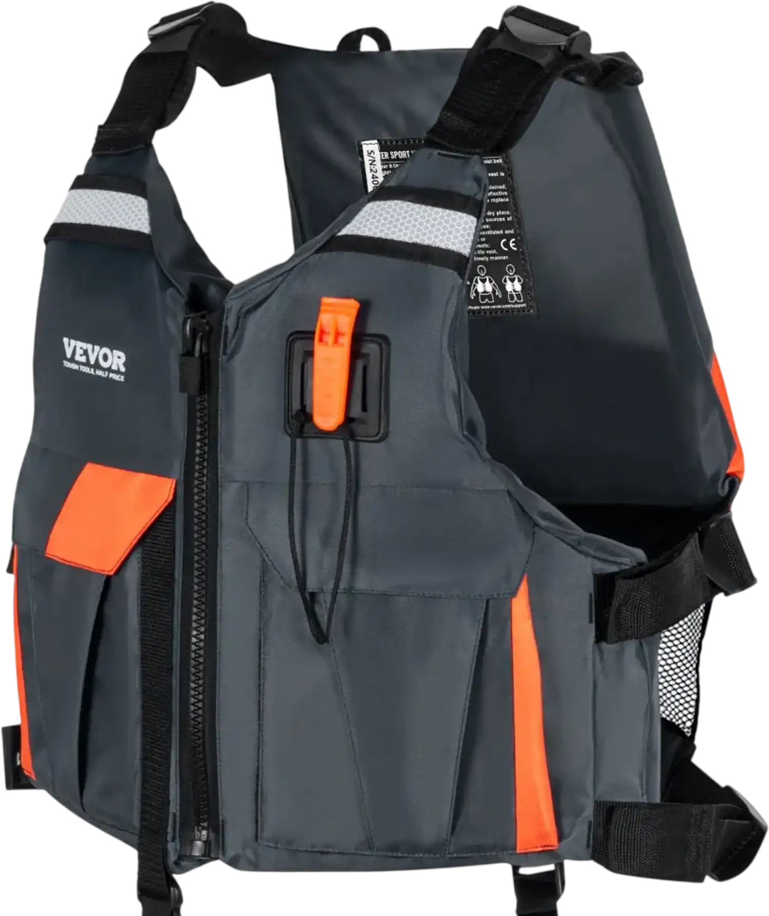 Vevor Life Jacket Watersports PFD 110N Buoyancy Men and Women XL New