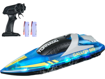 Vevor RC Boat Waterproof Remote Control Racing Boat Blue New