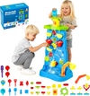 VEVOR Sand and Water Table for Toddlers, Double-Sided Kids Activity Waterfall Playset with 37PCS Accessories, Kids Activity Sensory Table, Outdoor Summer Sand Water Play Table for 3+ Years Boys Girls