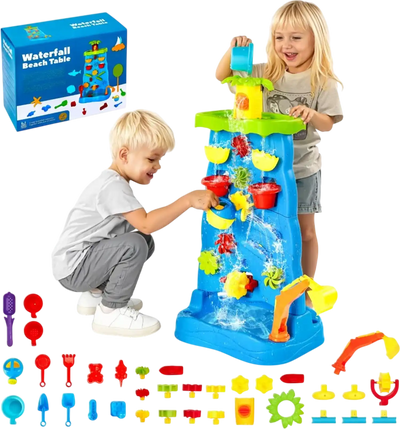 Vevor Water Table Double-Sided Waterfall Playset for Toddlers New