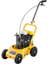VEVOR Striping Line Marking Machine, 24 x 13 x 35.4 inch, 4-Wheel, Heavy Duty Striping Line Machine with 2-4 inch Adjustable Width, Make Clear Edge Line for Roads, Parking Lots, Sports Field, Yellow