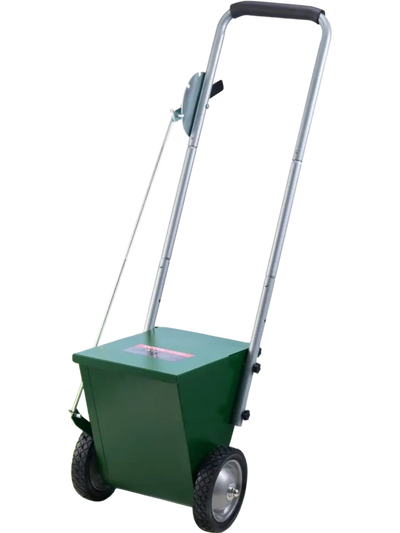 VEVOR Dry Line Marker, 2-Wheel, 2 or 4 in Lines, Field Dry Line Chalker, Adjustable Line Marker, with Rubber Adjustment Handle, 25 lbs Large Powder Capacity, for Baseball and Softball Infield, Green