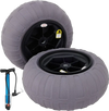 VEVOR Beach Balloon Wheels, 16" Replacement Sand Tires, TPU Cart Tires for Kayak Dolly, Canoe Cart and Buggy with Free Air Pump, 2-Pack