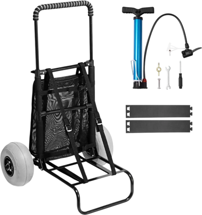 Vevor Beach Dolly Folding Sand Cart with 9