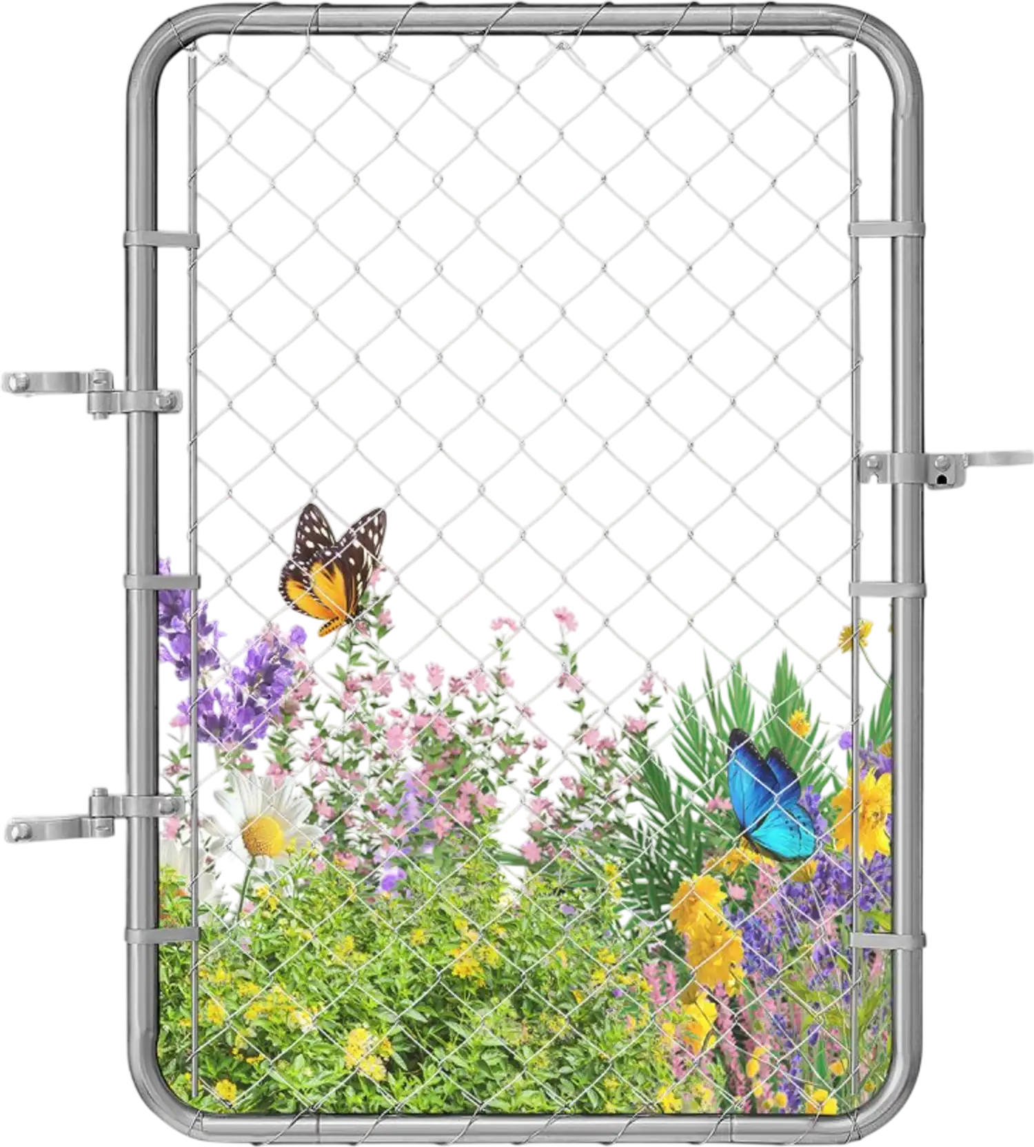 Vevor Chain Link Fence Gate Adjustable 32 x 46