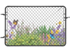 VEVOR Chain Link Fence Gate, 72 x 46 in, Adjustable Chain Link Fence Panel, Fit 2.2-6 ft (W) x 6 ft (H) Garden Fence Gate Opening, Fencing Gate with Plastic Coating, for Farm Black, Posts Not Included