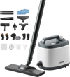VEVOR Steam Cleaner, 51 oz Tank, Steamer for Cleaning with 19 Accessories, Extended Power Cord and Hose, Portable Handle, Fast Heating, Powerful Canister Steam Cleaner for Home, Car Detailing, Floors