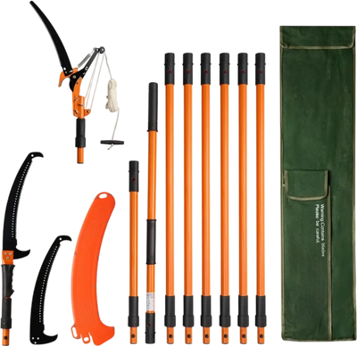 Vevor Pole Saw Extendable Manual Tree Pruner 4.46'-26.4' New