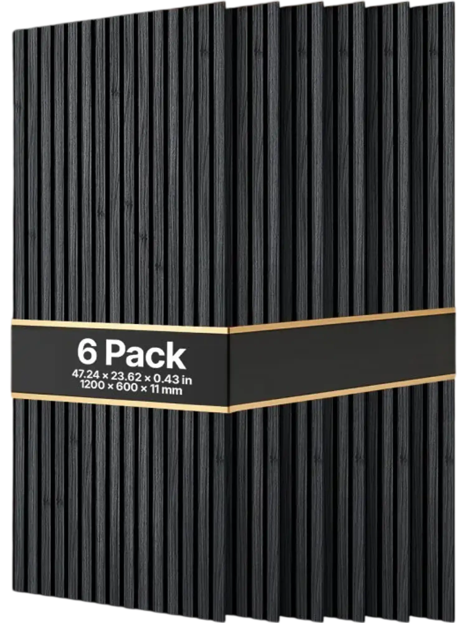 Vevor Acoustic Slat Wall Panels Black Oak 47.24