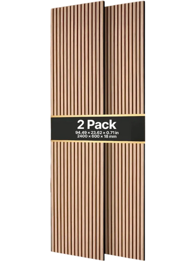 Vevor Acoustic Slat Wall Panels Walnut 94.5