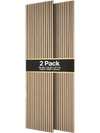 VEVOR Wood Wall Panels, 94.5 x 23.6 in, Acoustic Slat Panels, Oak Finish, Sound Absorbing for Living Rooms, Bedrooms, Offices, Studios, Interior Wall Decor, MDF & PET Construction, Screw Kit, 2-Pack