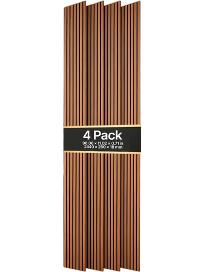 Vevor Acoustic Slat Wall Panels Dark Teak 96.1