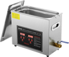 VEVOR Ultrasonic Cleaner with Digital Timer & Heater, Professional Ultra Sonic Jewelry Cleaner, Stainless Steel Heated Cleaning Machine for Glasses Watch Rings Small Parts Circuit Board (6L)