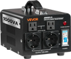 VEVOR Voltage Converter Transformer, 1000VA, Heavy Duty Step Up/Down Power Transformer, Convert from 110V to 220V and 220V to 110V, with US Outlets, EU Outlets, Power Cord, Circuit Breaker Protection
