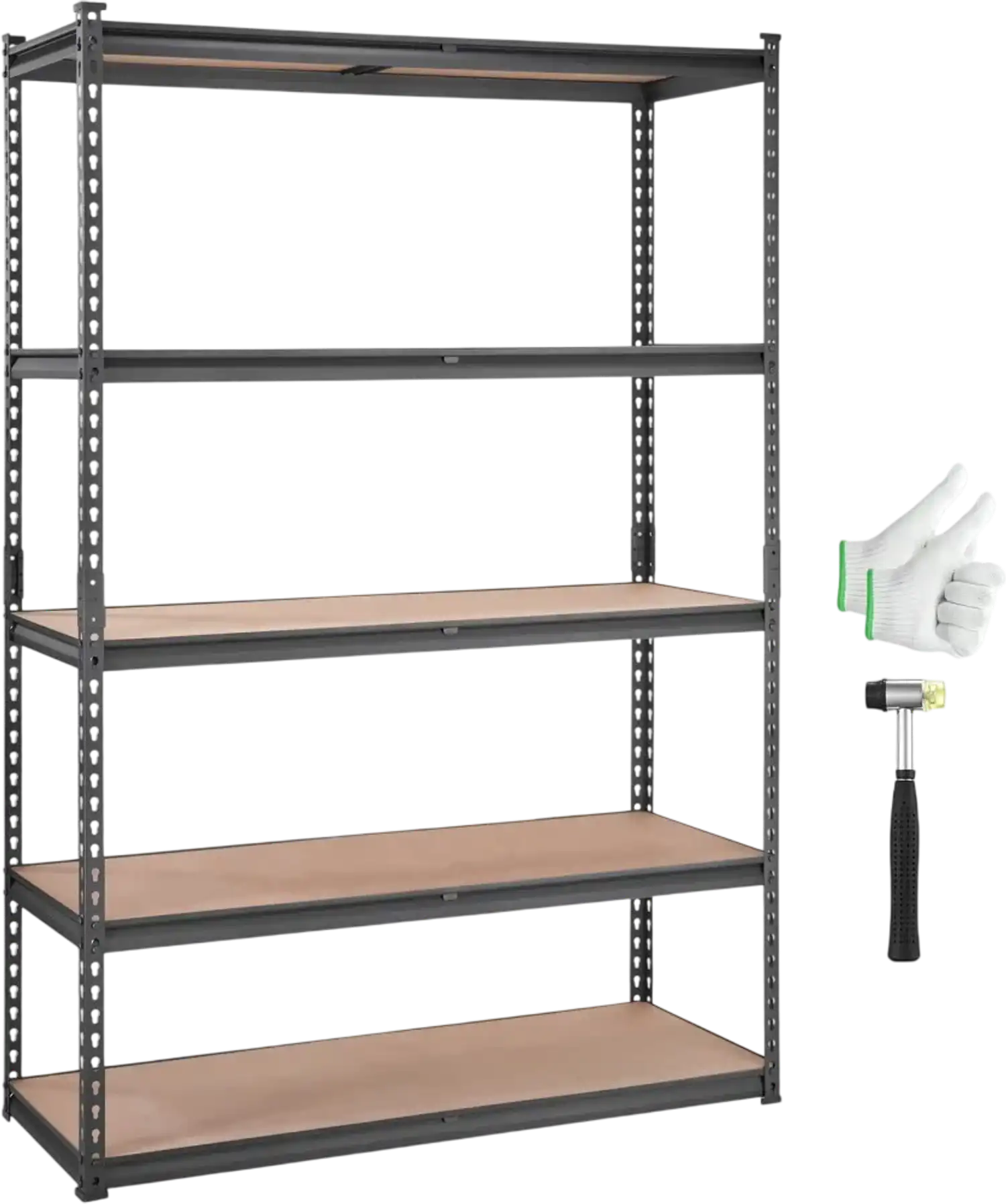 Vevor Storage Shelving Unit 5-Tier Adjustable Heavy Duty Garage Rack 48