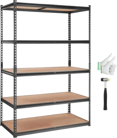 Vevor Shelving Unit 5-Tier Adjustable Heavy Duty Garage Storage Rack 48