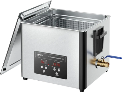 Vevor Ultrasonic Cleaner 15L Professional Stainless Steel 40kHz Digital Display New