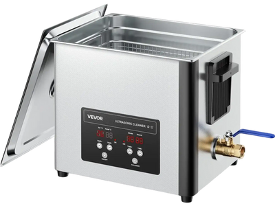 Vevor Ultrasonic Cleaner 10L Professional Stainless Steel 40kHz Digital Display Machine New