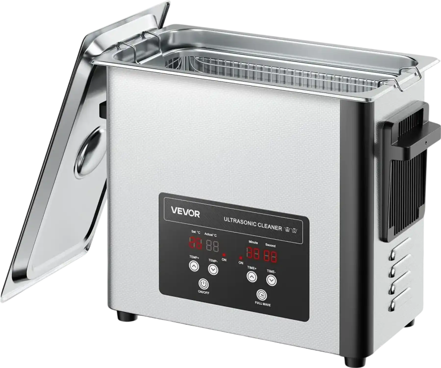 Vevor Ultrasonic Cleaner 6L 40kHz Stainless Steel Digital Cleaning Machine New
