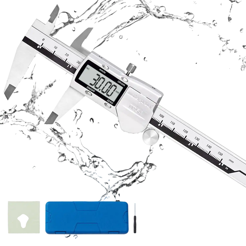 VEVOR Digital Caliper, 0-6" Calipers Measuring Tool, Electronic Micrometer Caliper w/ ABS Oringinal Zero Function, Large LCD Screen & 4 Measurement Modes, Inch & mm Conversion, Extra 2 Batteries