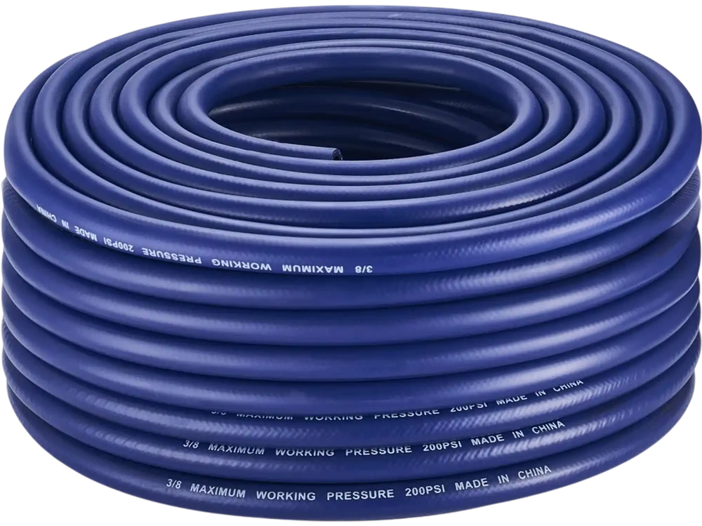 VEVOR 3/8 in Self Sinking Aeration Hose, 100 Ft Long Weighted Pond Aerator Hose Kit, Heavy Duty Rubber Pond Aeration Tubing, Flexible Airline for Lake Water Garden Aerators & Diffusers