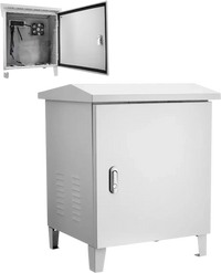 VEVOR Pond Aerator Weatherproof Outdoor Cabinet, Housing for Pond Aerator with Cooling Fan & AC Power Outlet, 16.9 x 19.7 x 22.8 in, Water Garden Aeration Box, Fits Most Aeration Compressors