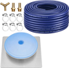 VEVOR Pond Aerator Air Diffuser & 3/8 in Self Sinking Aeration Hose Kit, 8in Silicone Lake Aeration Diffuser with 100ft Flexible Pond Aerator Hose Kit for Ponds Lakes Water Gardens