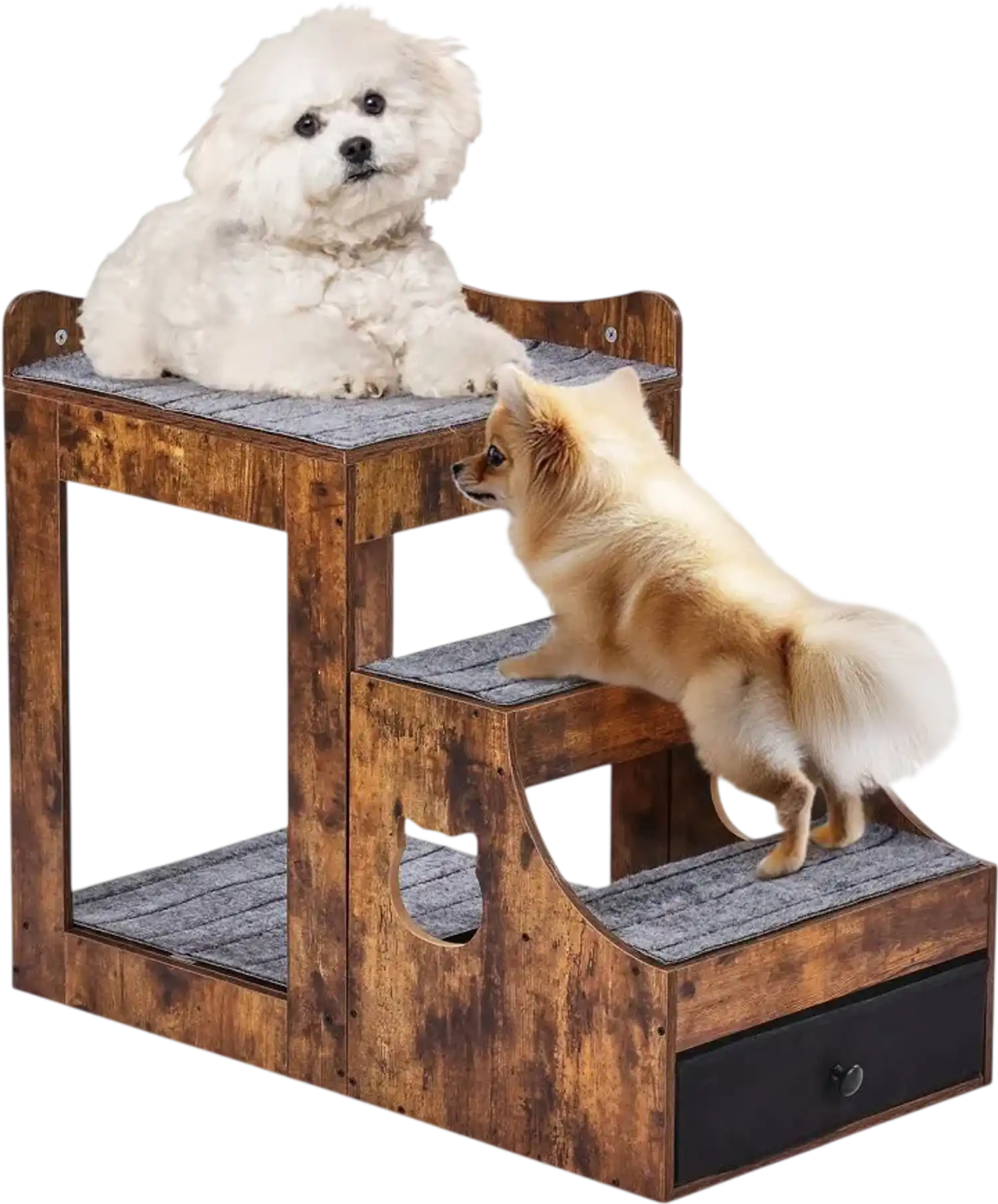 Vevor Pet Bunk Bed Window Perch with Storage and Removable Stairs New