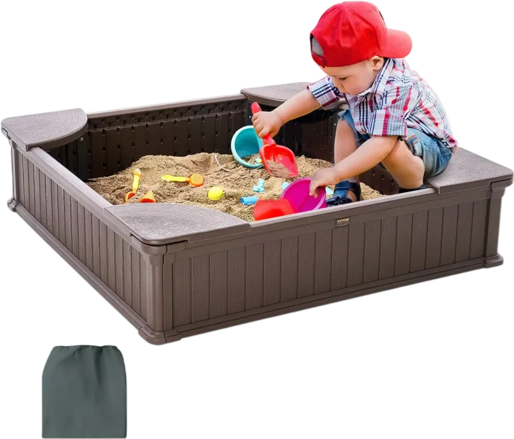Vevor Sandbox Sandbox with Cover 48.6