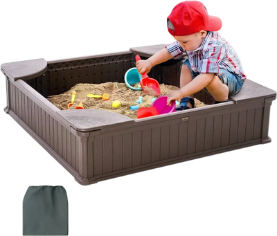 Vevor Sandbox Sandbox with Cover 48.6